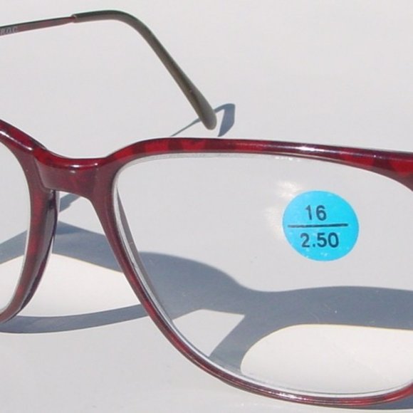 (NWT) Vintage 90's Carbon Fiber Square Shape Reading Glasses +3.25 - Picture 1 of 4